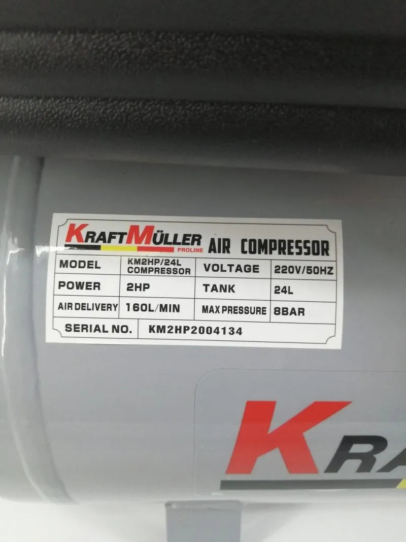 Compresseur d’air 26 Litres 2CV KRAFTMULLER