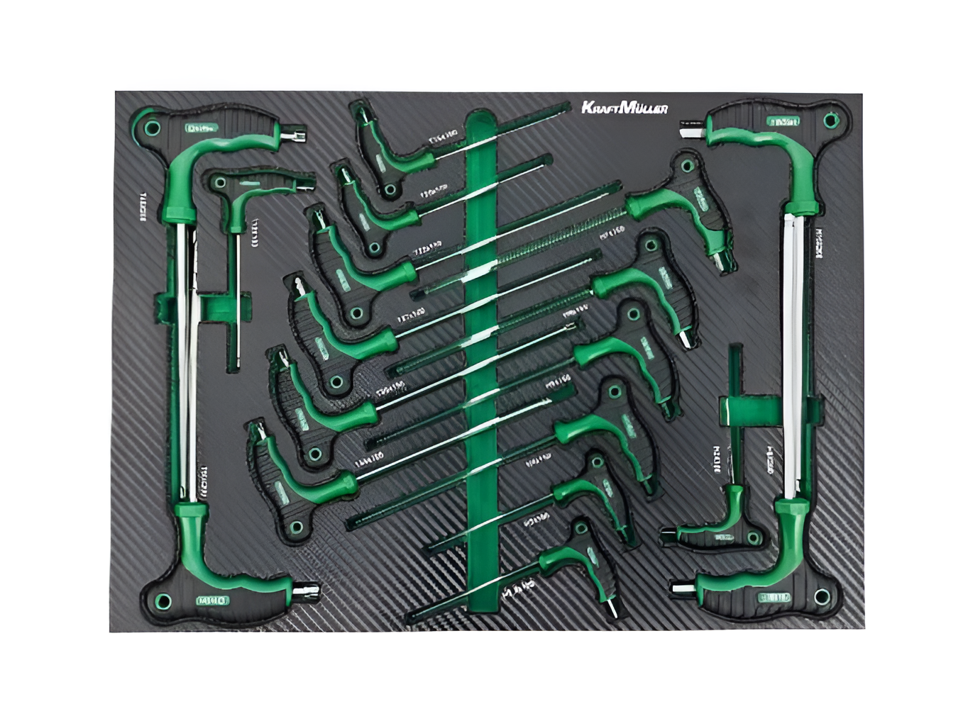 Servante d’atelier + Clé dynamo KRAFTMULLER KM-8/7 309 outils – 7 tiroirs & 1 porte frontale